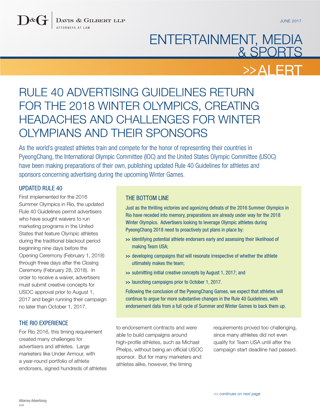 Rule 40 Advertising Guidelines Return for the 2018 Winter Olympics