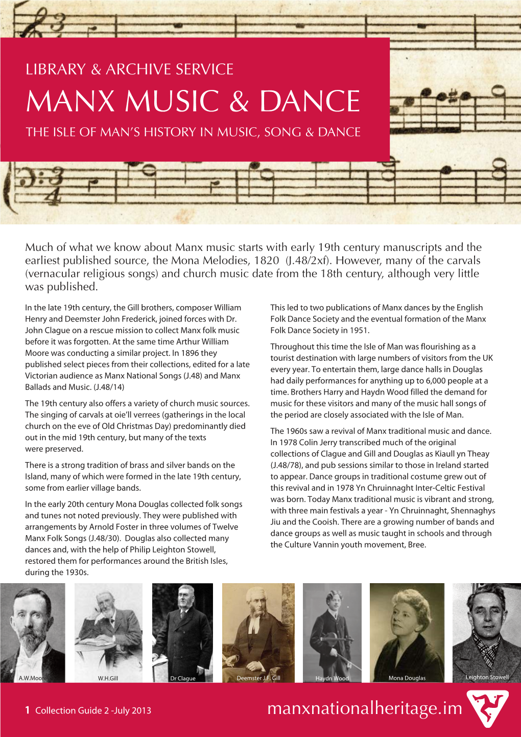 Manx Music & Dance the Isle of Man’S History in Music, Song & Dance