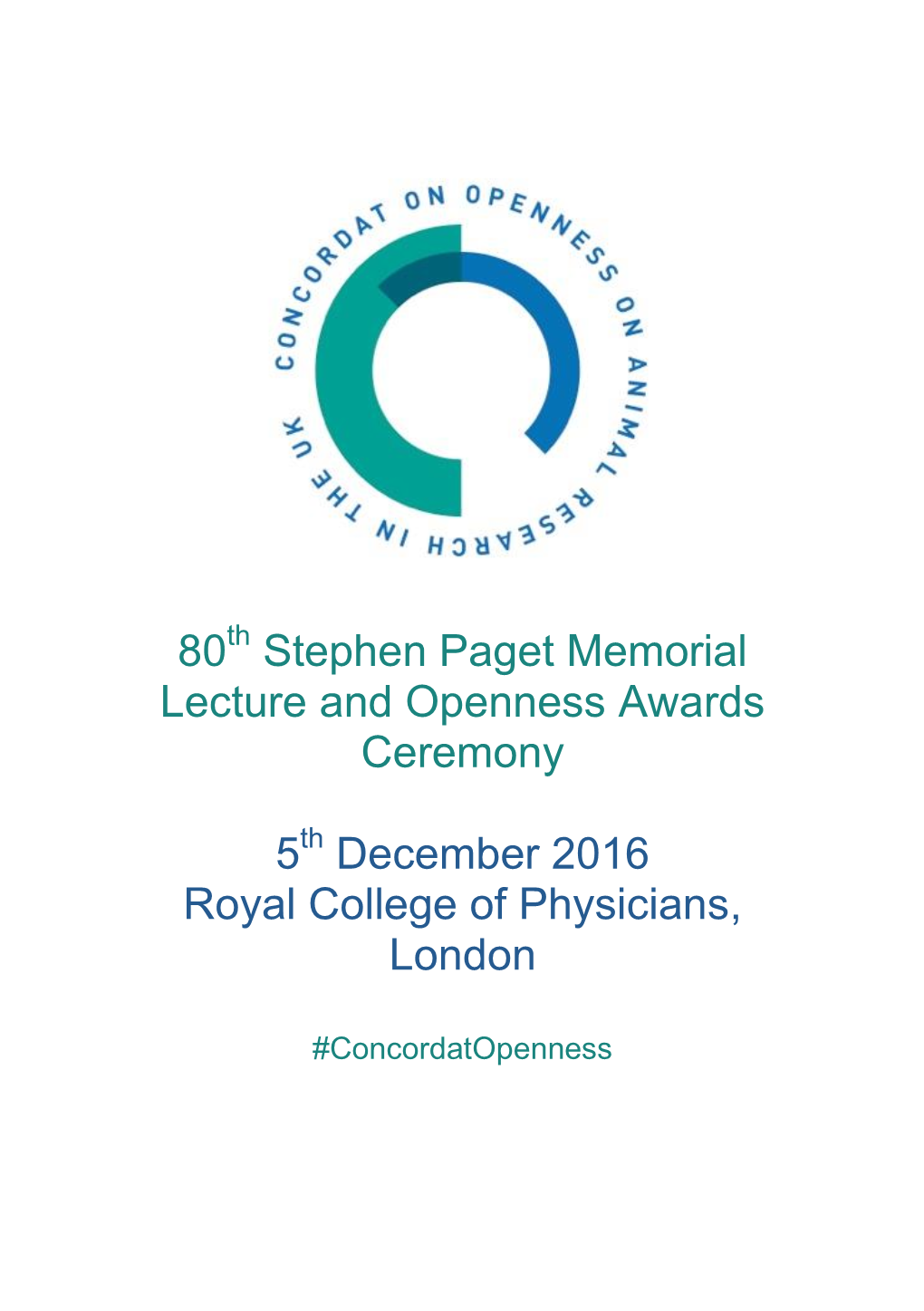 80 Stephen Paget Memorial Lecture and Openness Awards Ceremony 5