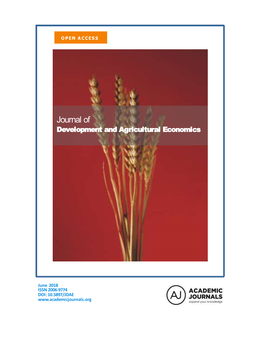 Journal of Development and Agricultural Economics