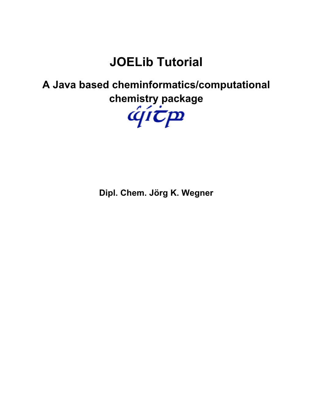 Joelib Tutorial