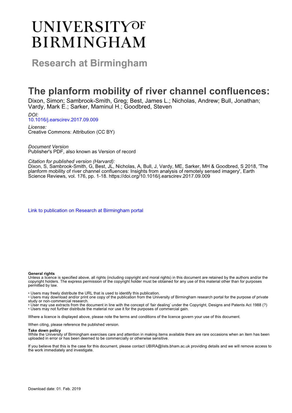 The Planform Mobility of River Channel Confluences Insights from Analysis