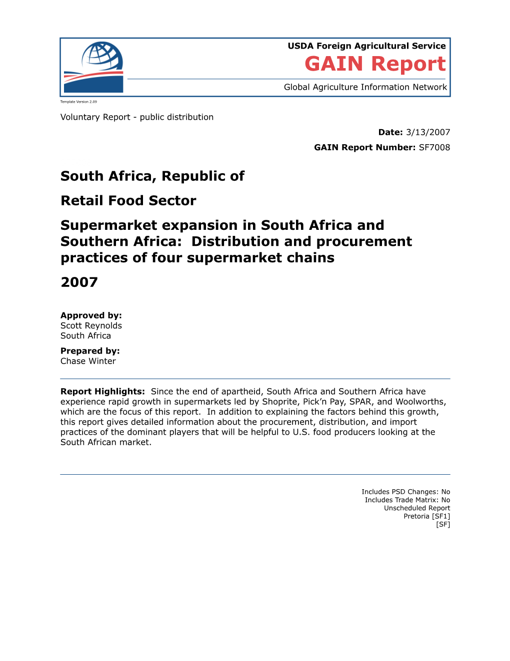 Voluntary Report - Public Distribution s6