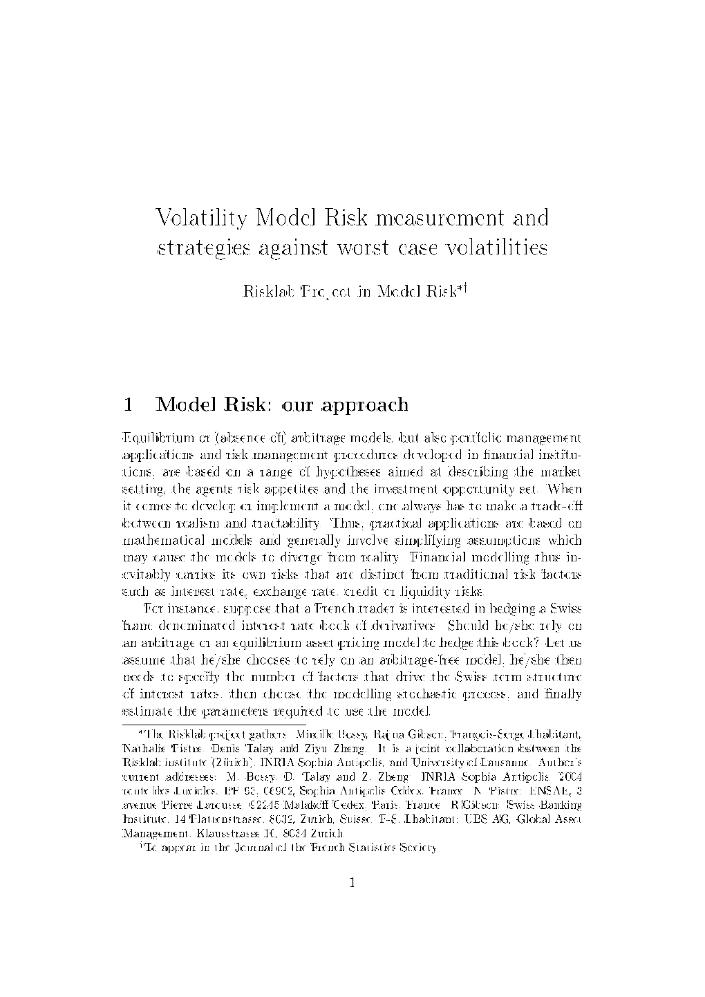 Volatility Model Risk Measurement and Strategies Against Worst Case