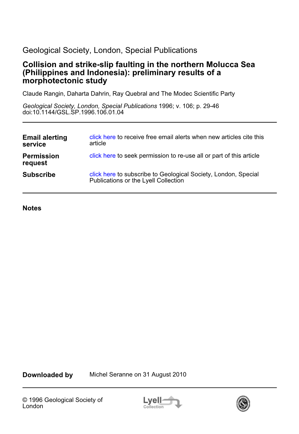 Morphotectonic Study (Philippines and Indonesia): Preliminary Results of A