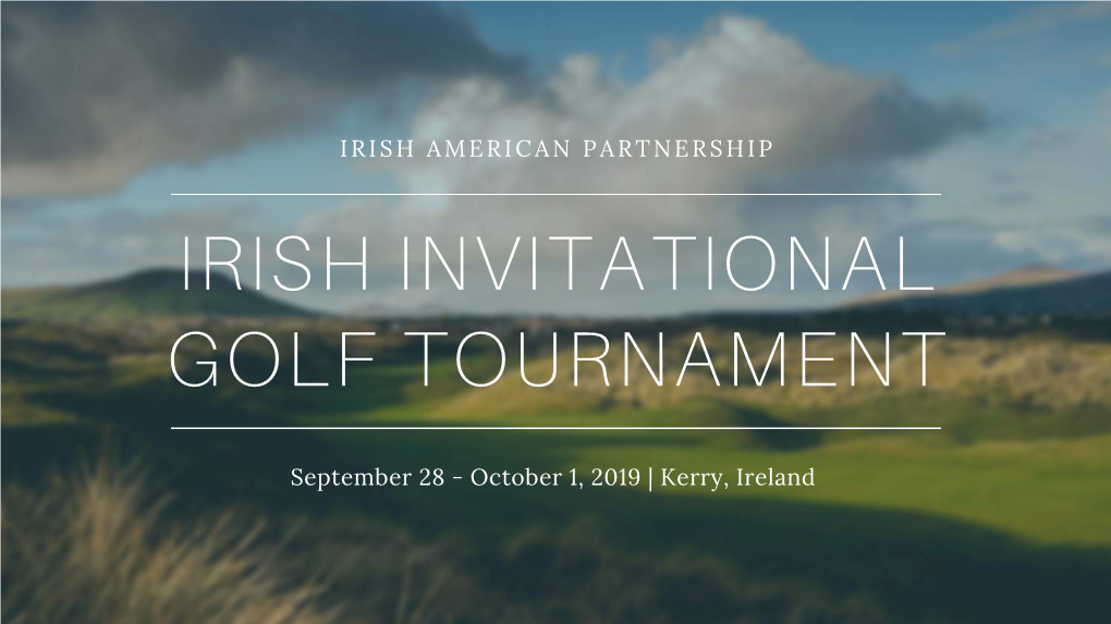 Irish Invitational Golf Tournament