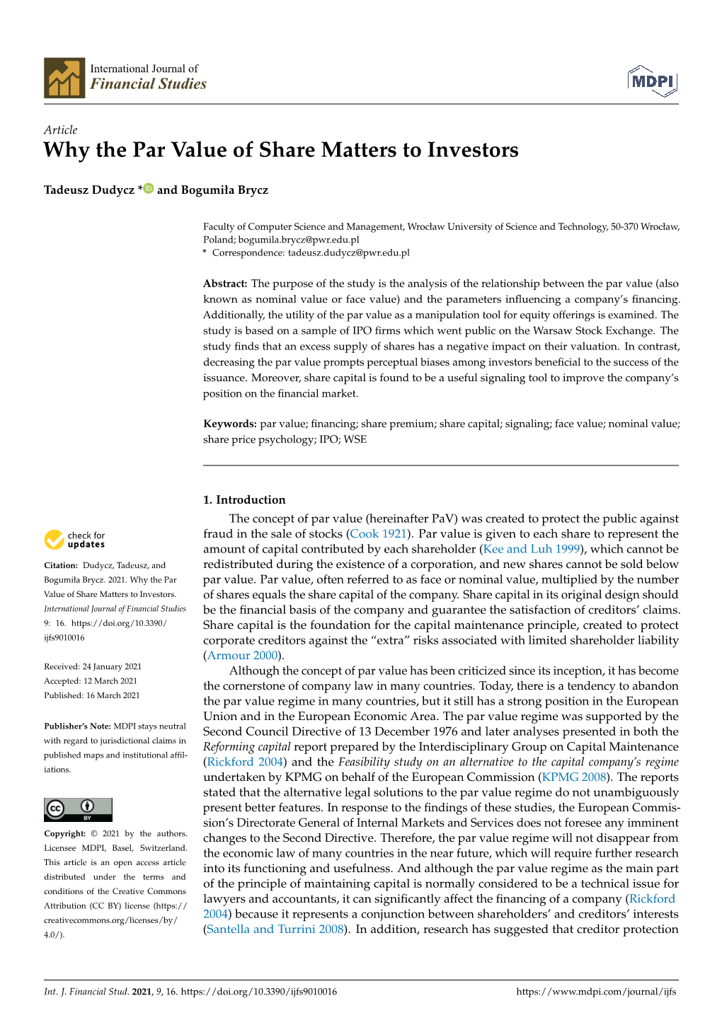 Why the Par Value of Share Matters to Investors