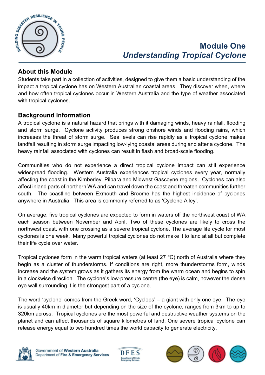 Module One Understanding Tropical Cyclone