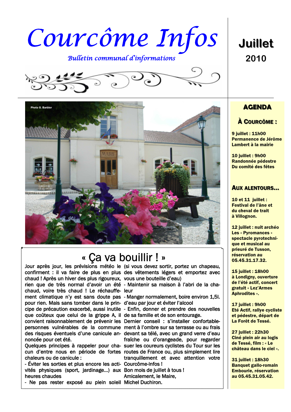 Courcôme Infos 2010-07