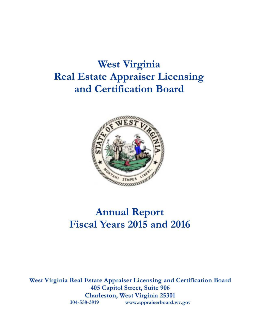 West Virginia Real Estate Appraiser Licensing and Certification Board