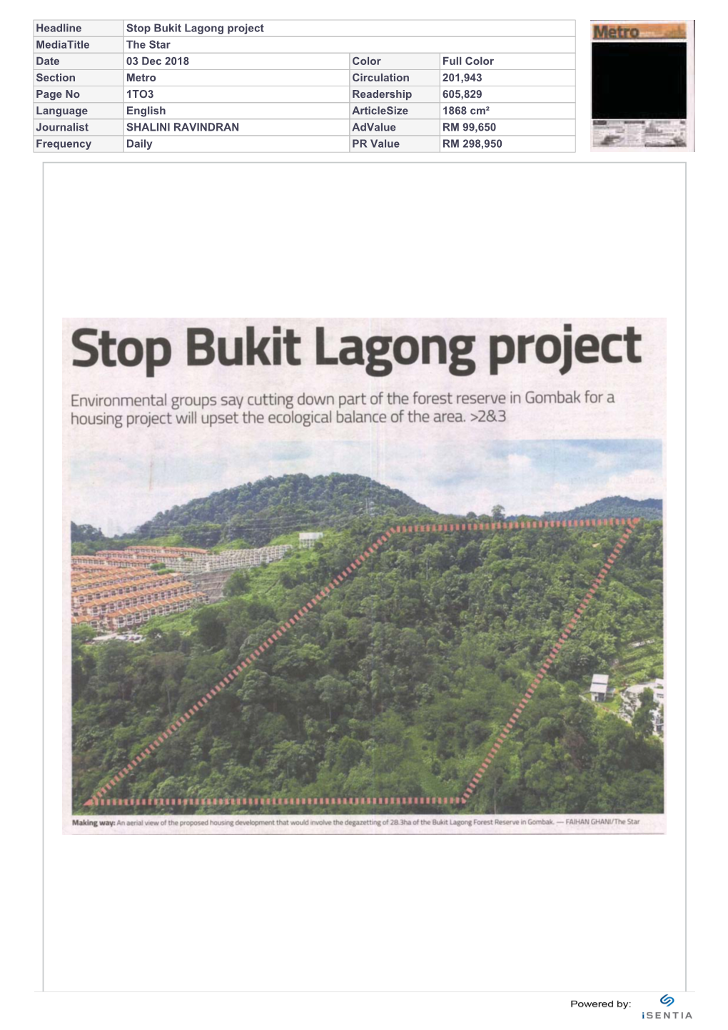 Stop Bukit Lagong Project