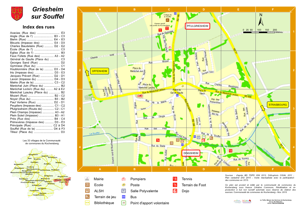 Plan De Griesheim-Sur-Souffel