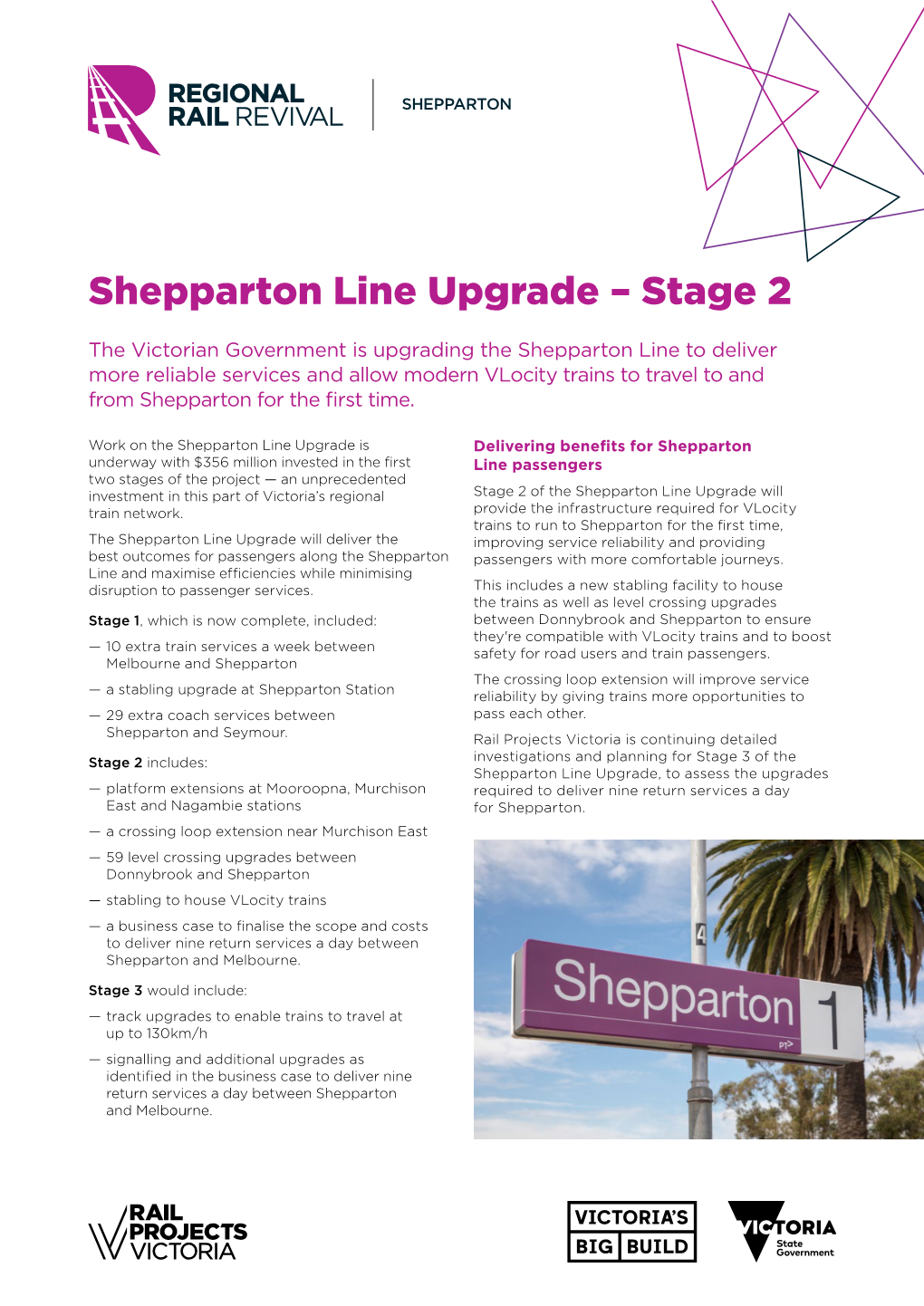 Shepparton Line Upgrade – Stage 2