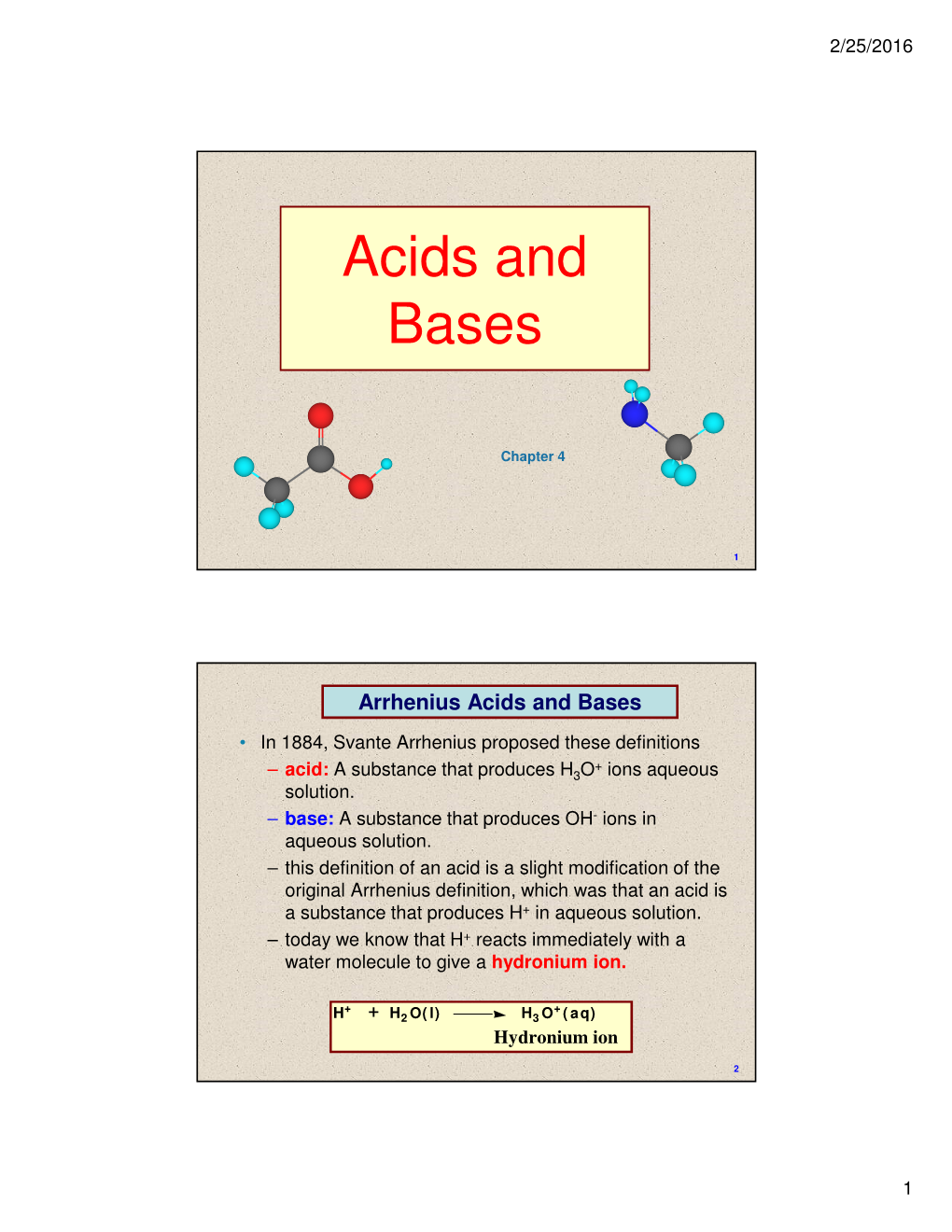 Acids and Bases