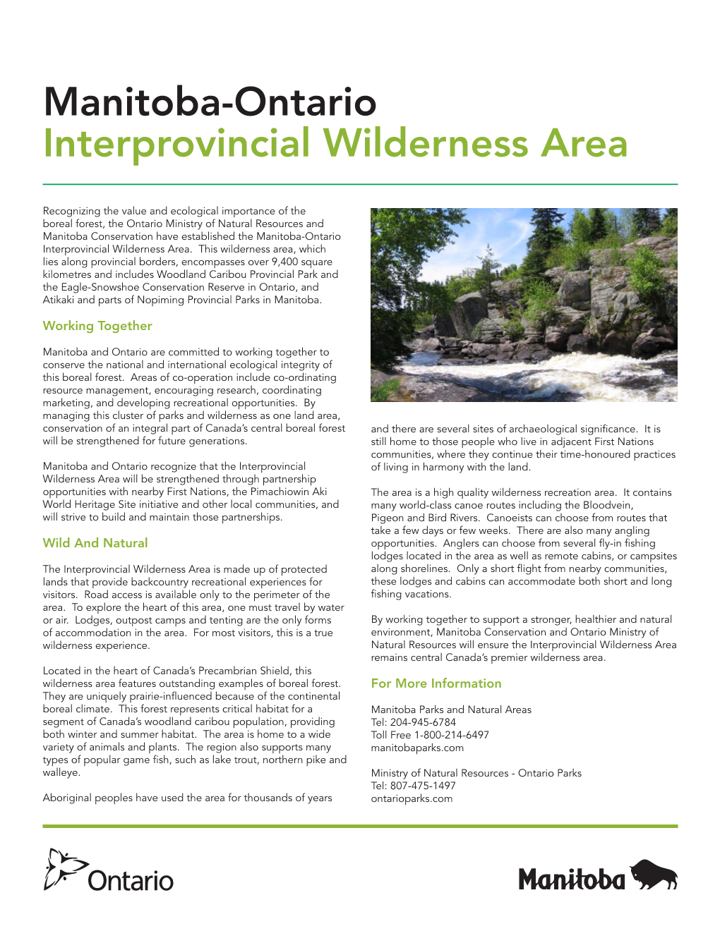 Manitoba-Ontario Interprovincial Wilderness Area