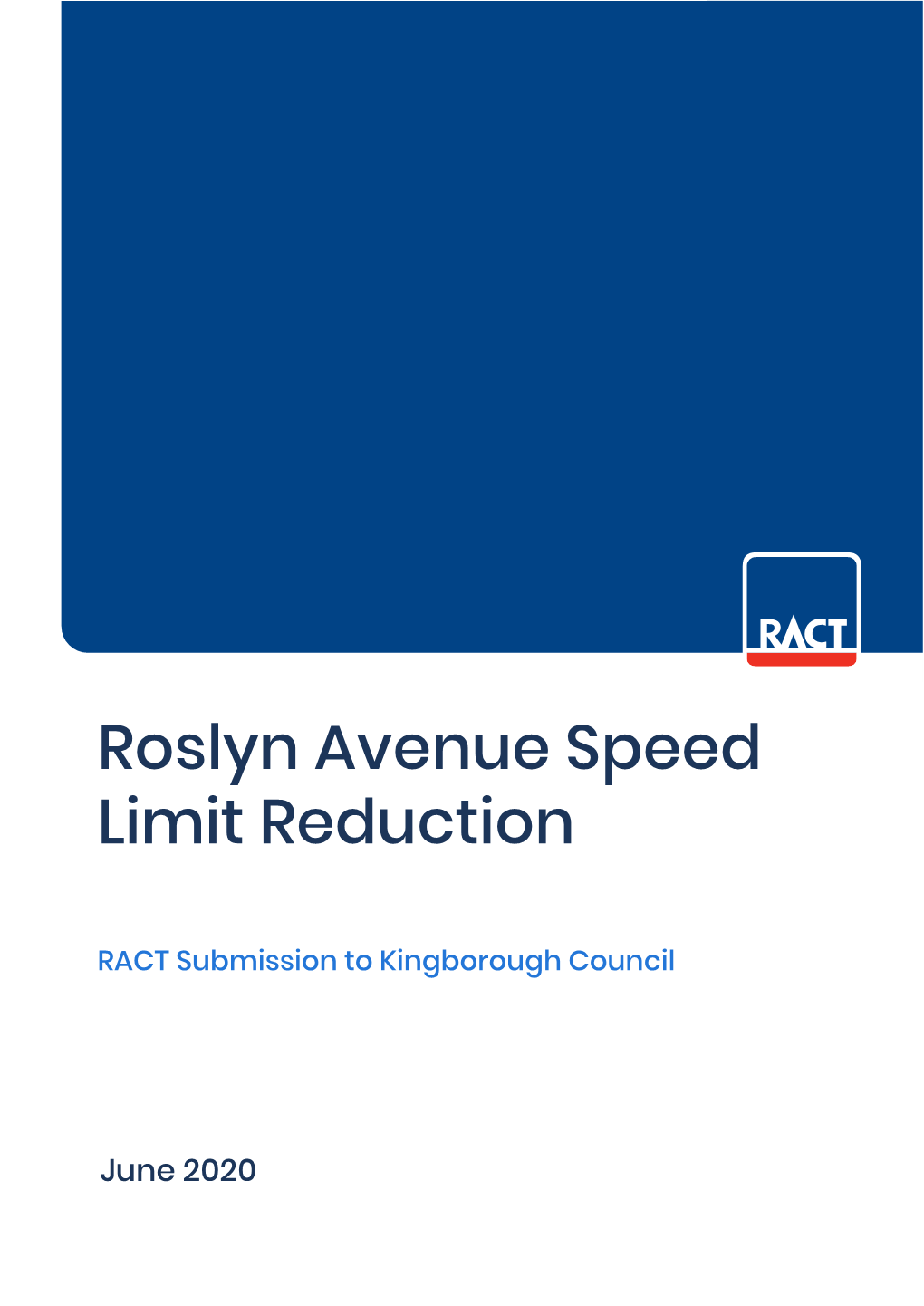Roslyn Avenue Speed Limit Reduction