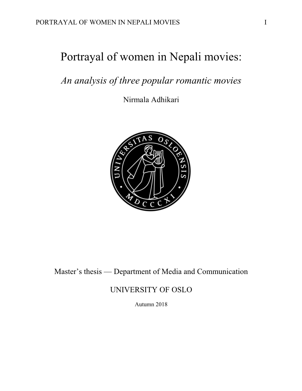 Portrayal of Women in Nepali Movies