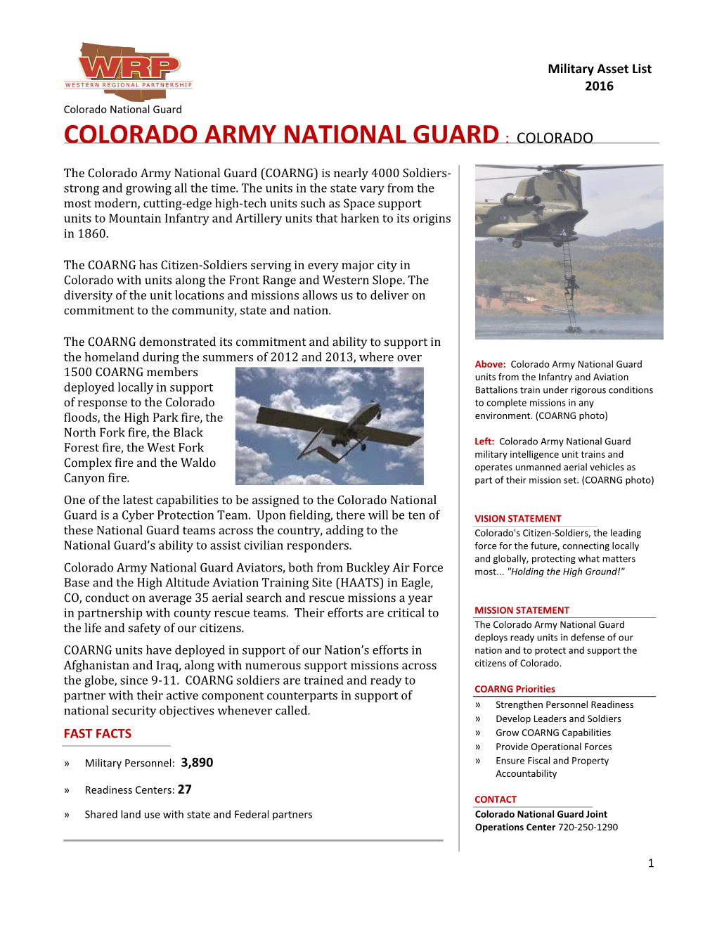 Colorado Army National Guard : Colorado