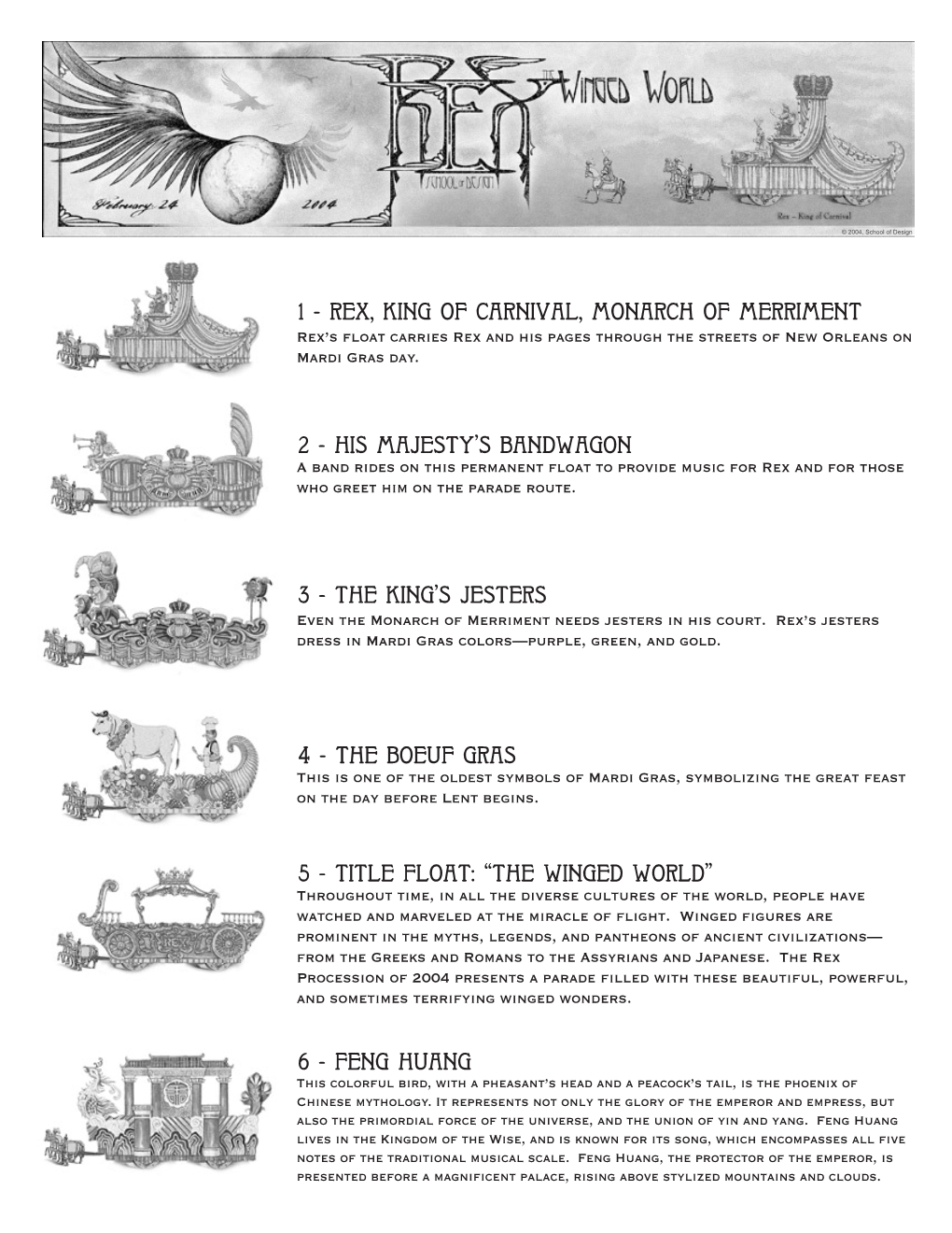 2004 Illustrated Parade Notes