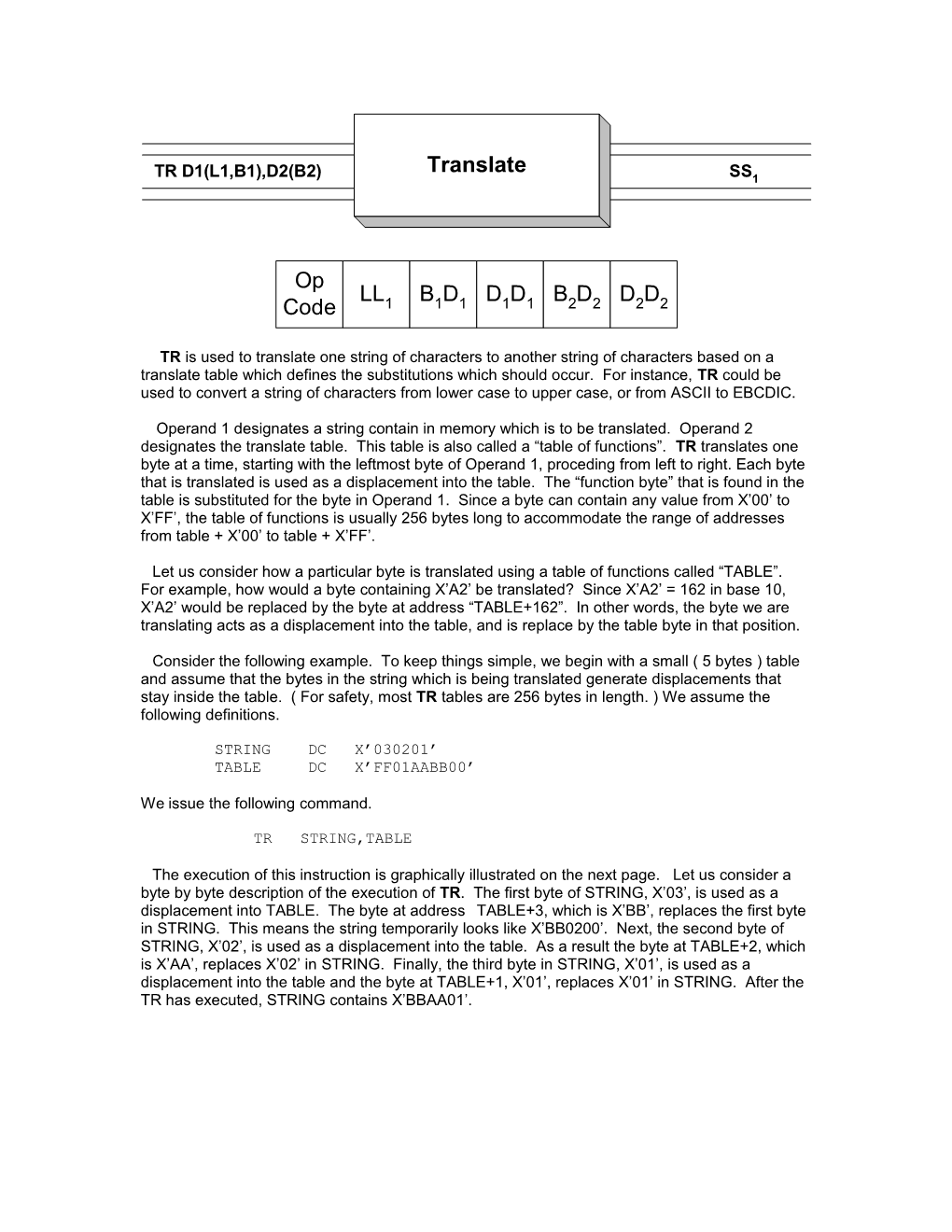 TR Is Used to Translate One String of Characters to Another String of Characters Based