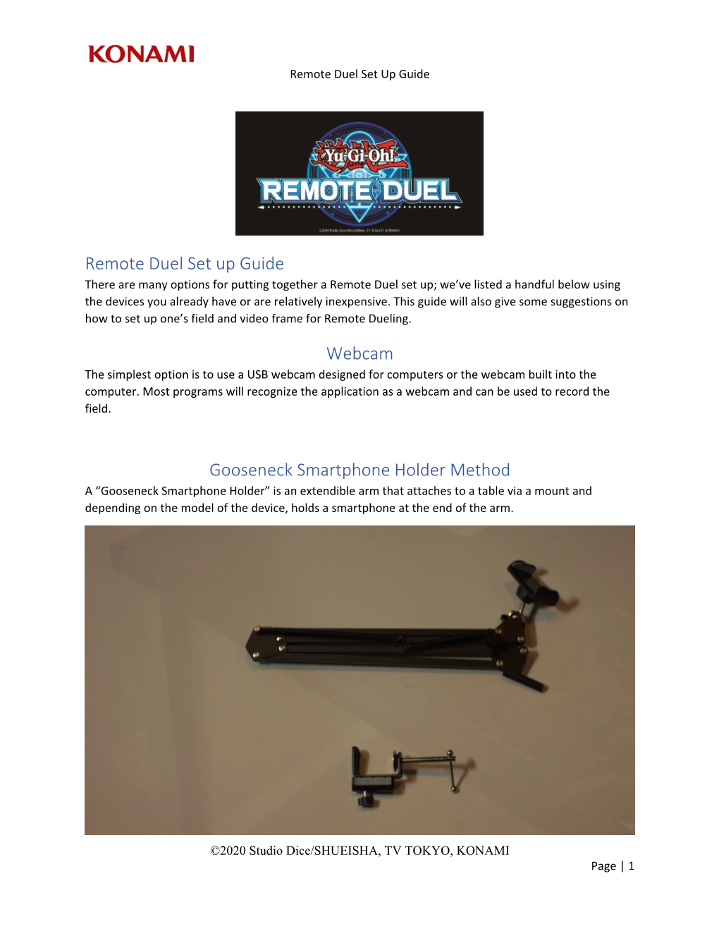 Remote Duel Set up Guide Webcam Gooseneck Smartphone Holder Method