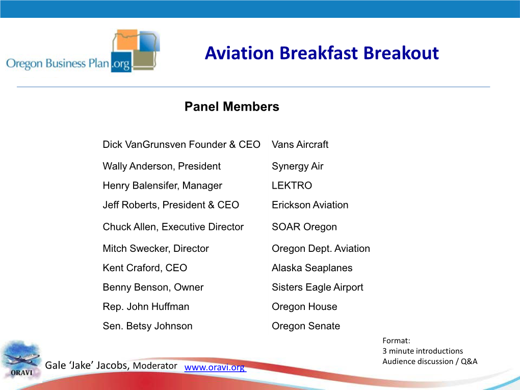 Aviation Breakfast Breakout