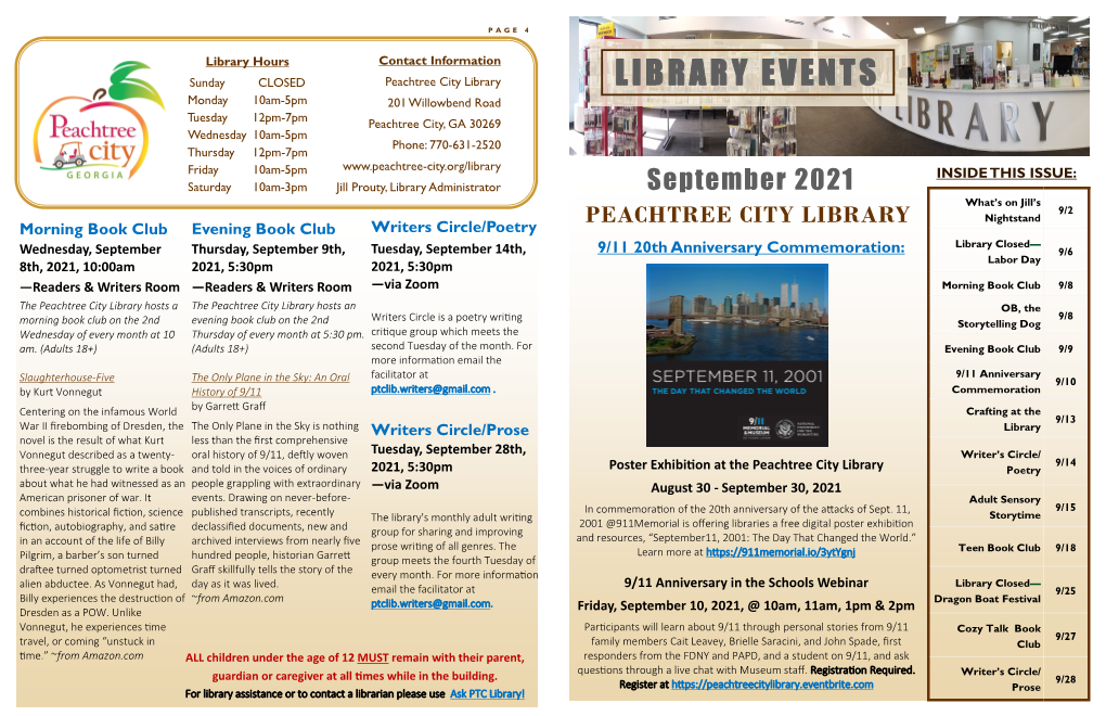 September Adult Program Guide