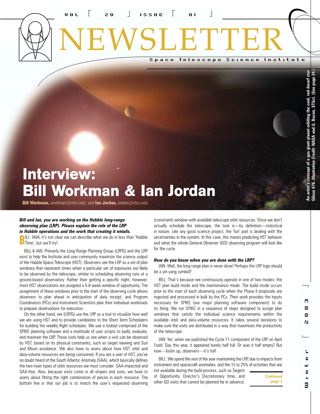 Interview: Bill Workman & Ian Jordan