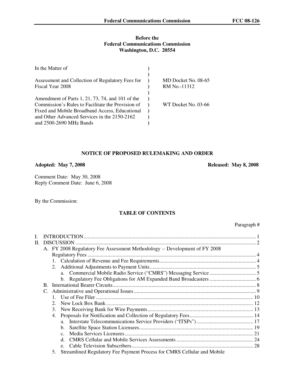 Notice of Proposed Rulemaking and Order