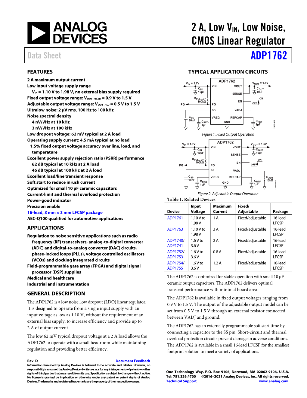 ADP1762 (Rev. D)