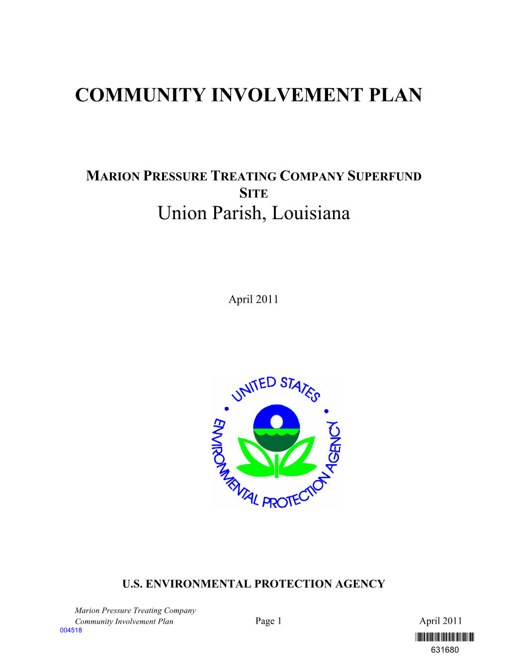 Community Involvement Plan