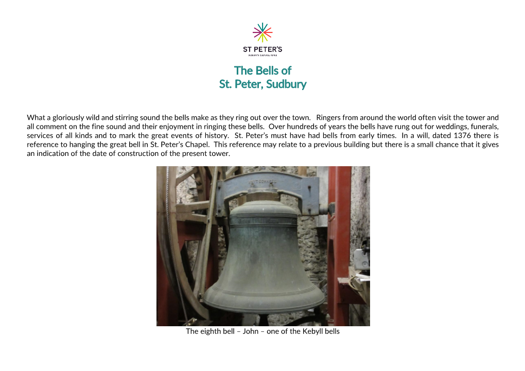 The Bells of St. Peter, Sudbury