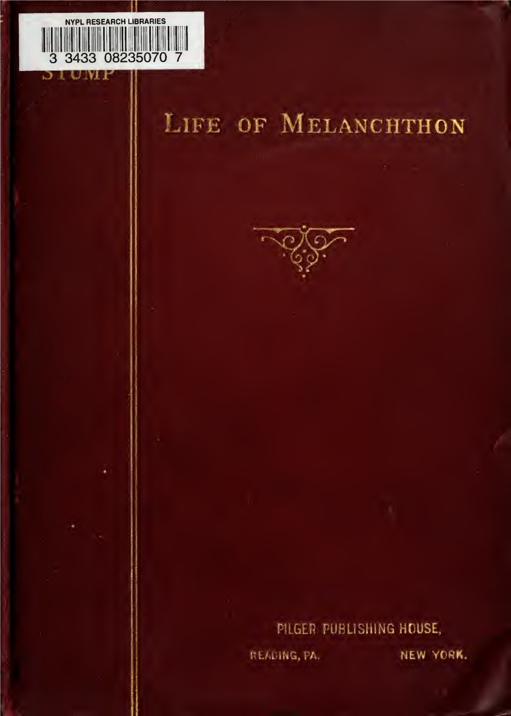 Life of Philip Melanchthon