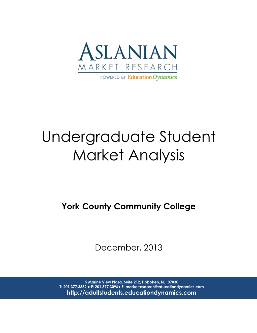 Undergraduate Student Market Analysis