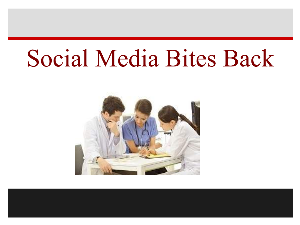 Social Media Bites Back