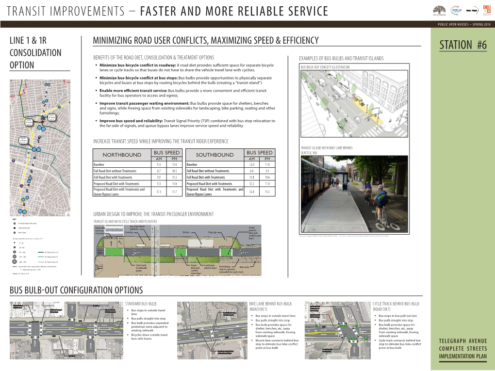 Transit Improvements – Faster and More Reliable Service PUBLIC OPEN HOUSES – SPRING 2014