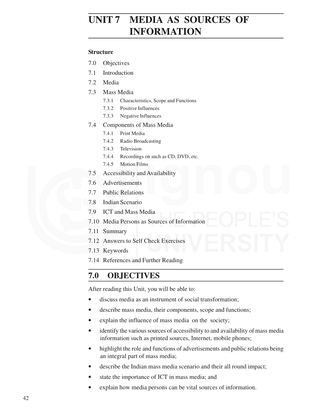 Unit 7 Media As Sources of Information