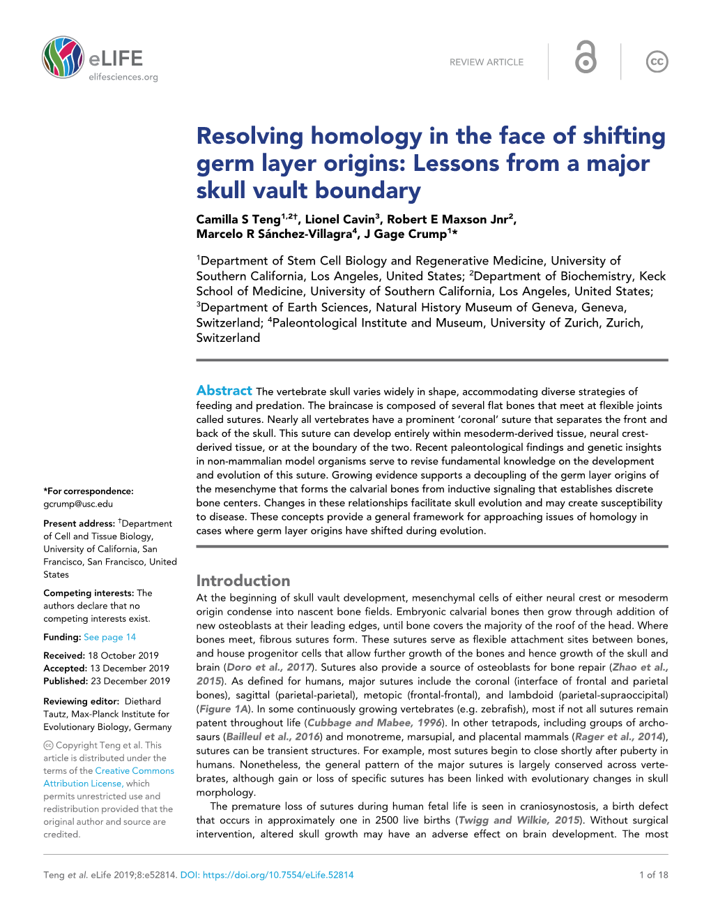 Resolving Homology in the Face of Shifting Germ Layer Origins