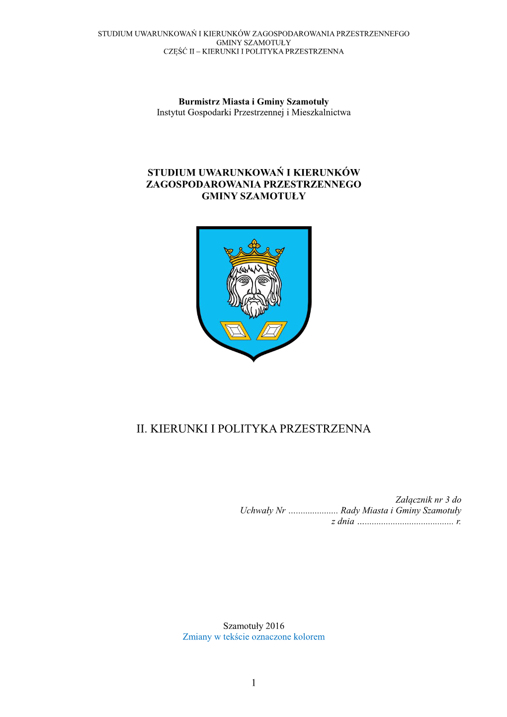 Ii. Kierunki I Polityka Przestrzenna