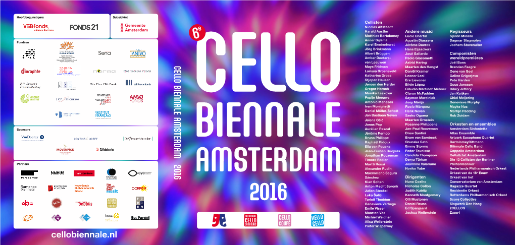 Cello Biënnale 2016