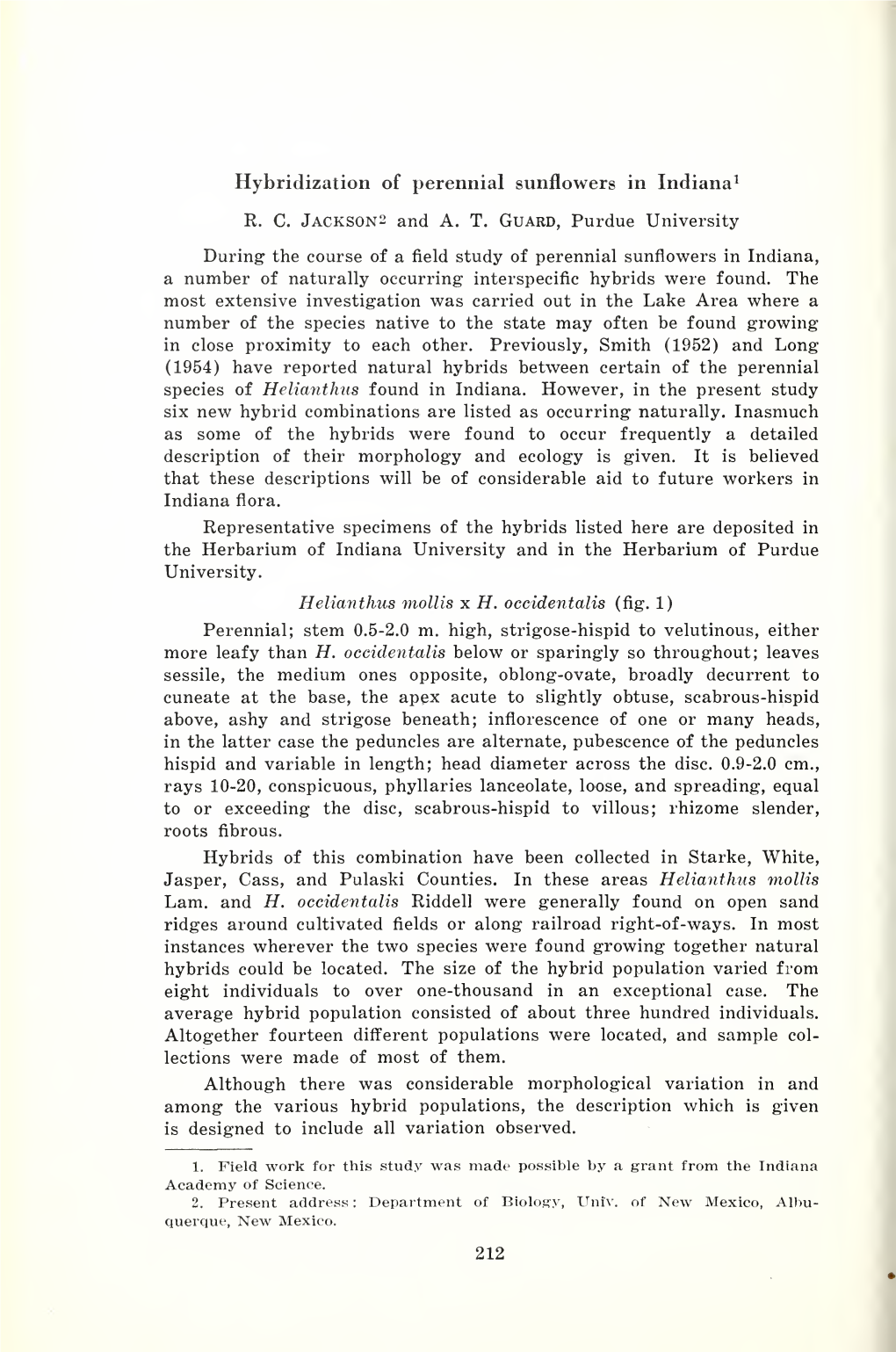 Proceedings of the Indiana Academy of Science