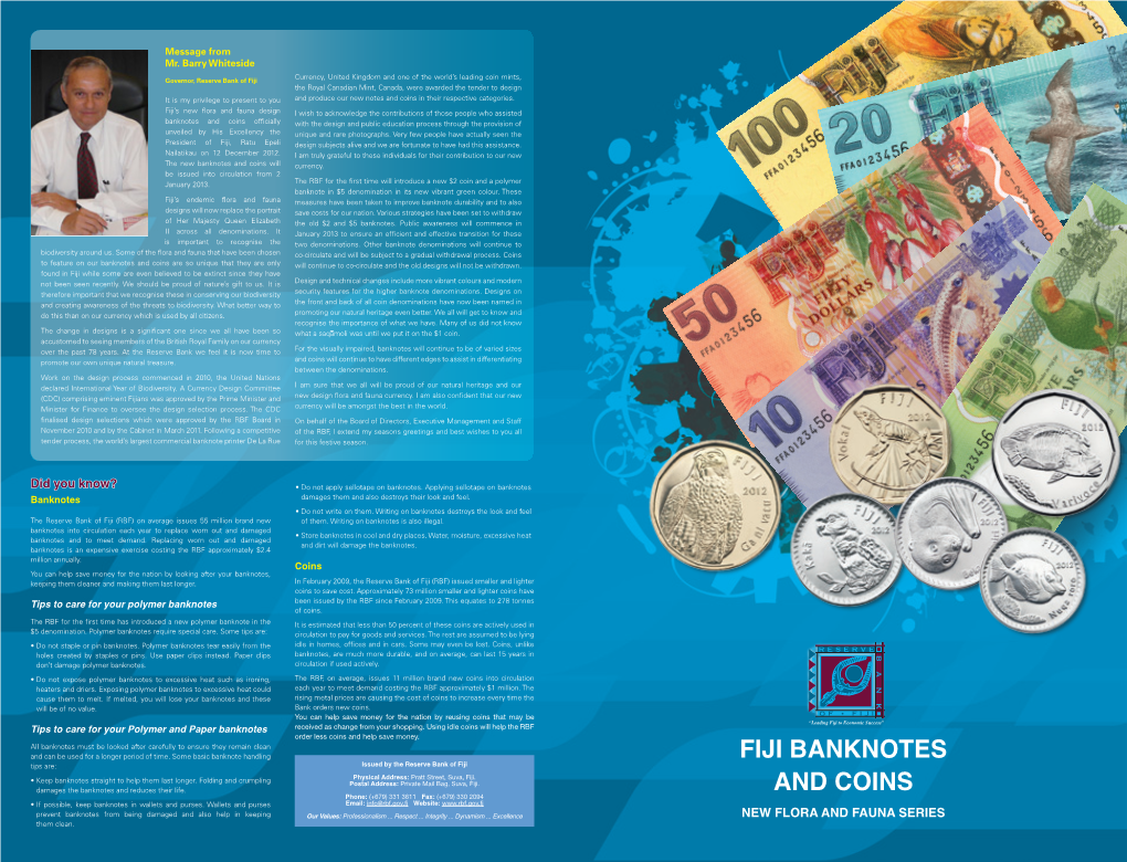 Fiji Banknotes and Coins