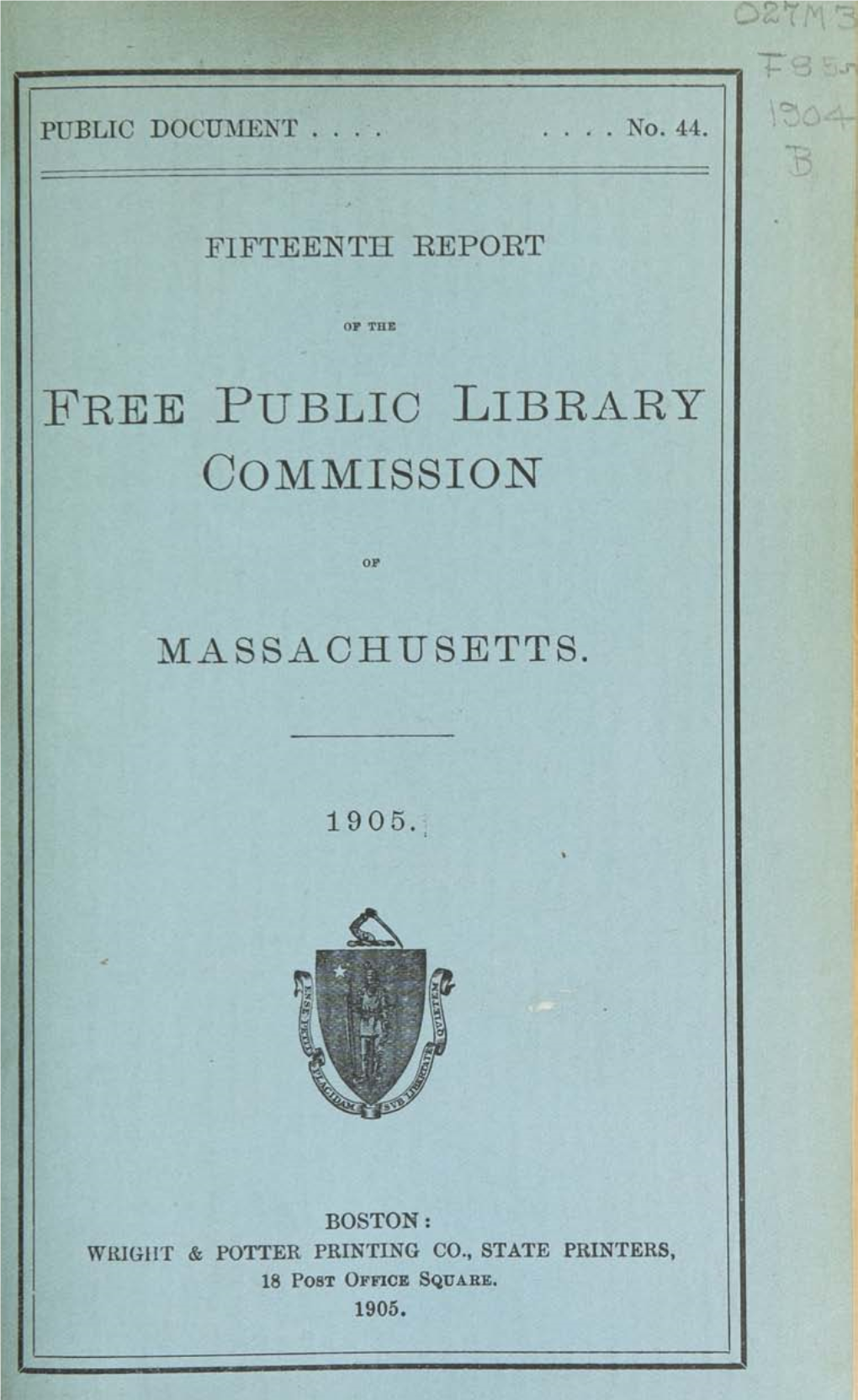 Free P Ublic Library Commission