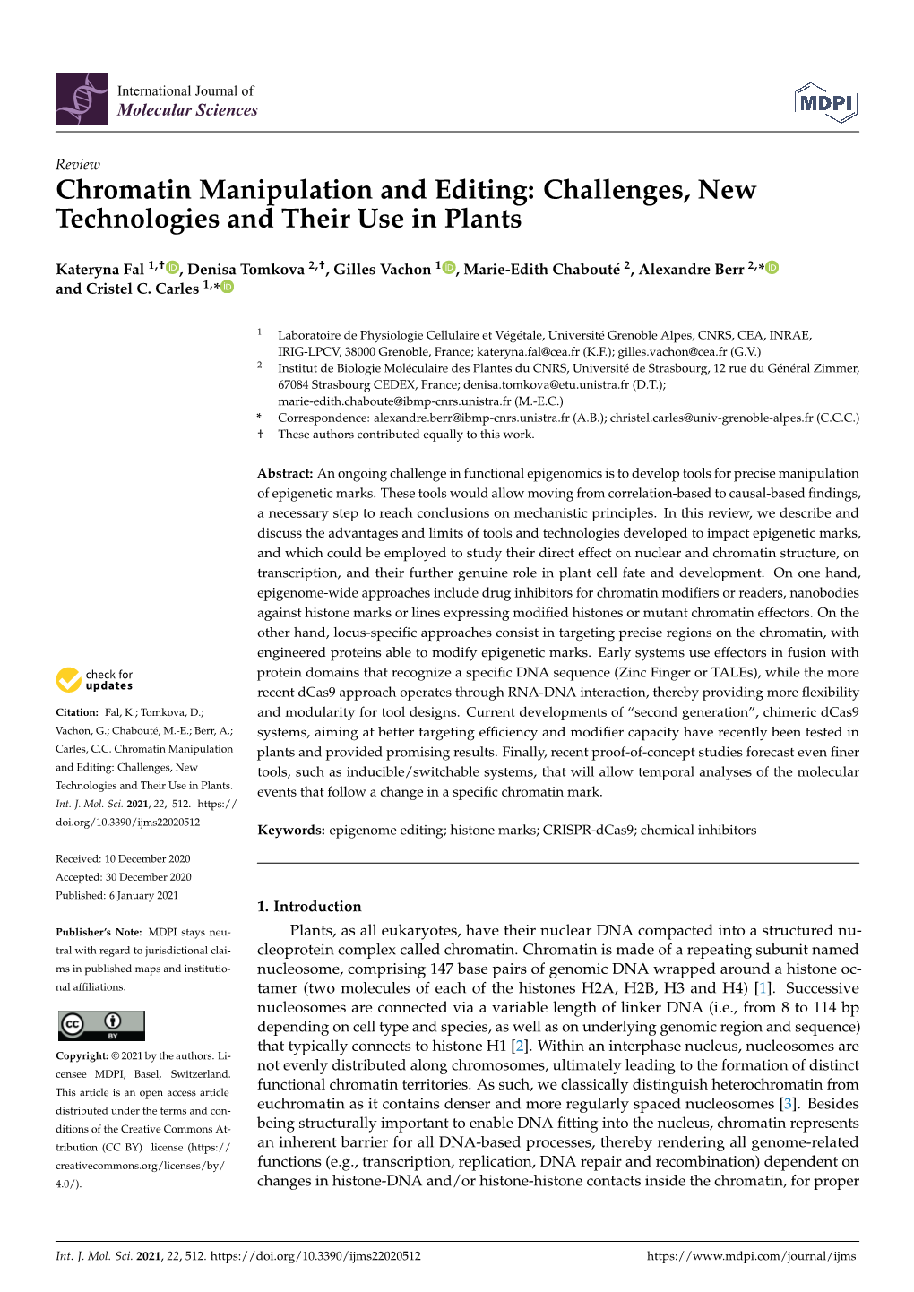 Challenges, New Technologies and Their Use in Plants