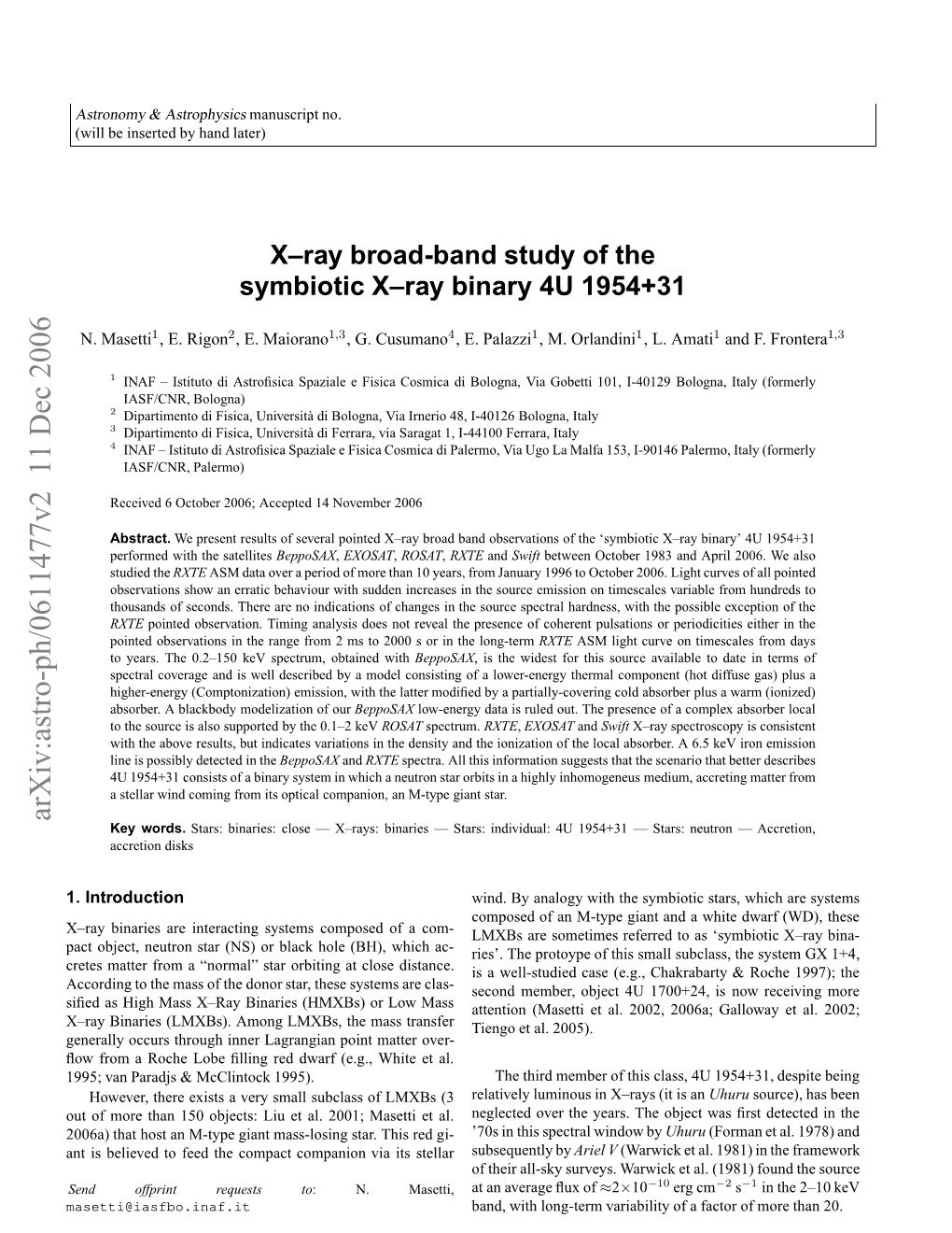 X-Ray Broad-Band Study of the Symbiotic X-Ray Binary 4U 1954+ 31