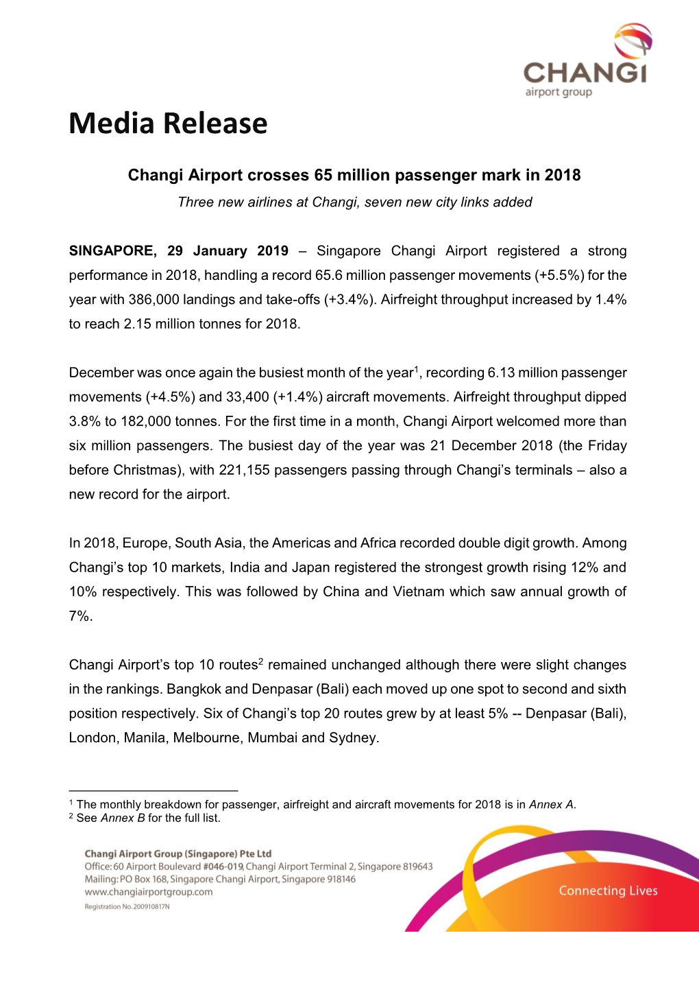 Operating Indicators for April 2014