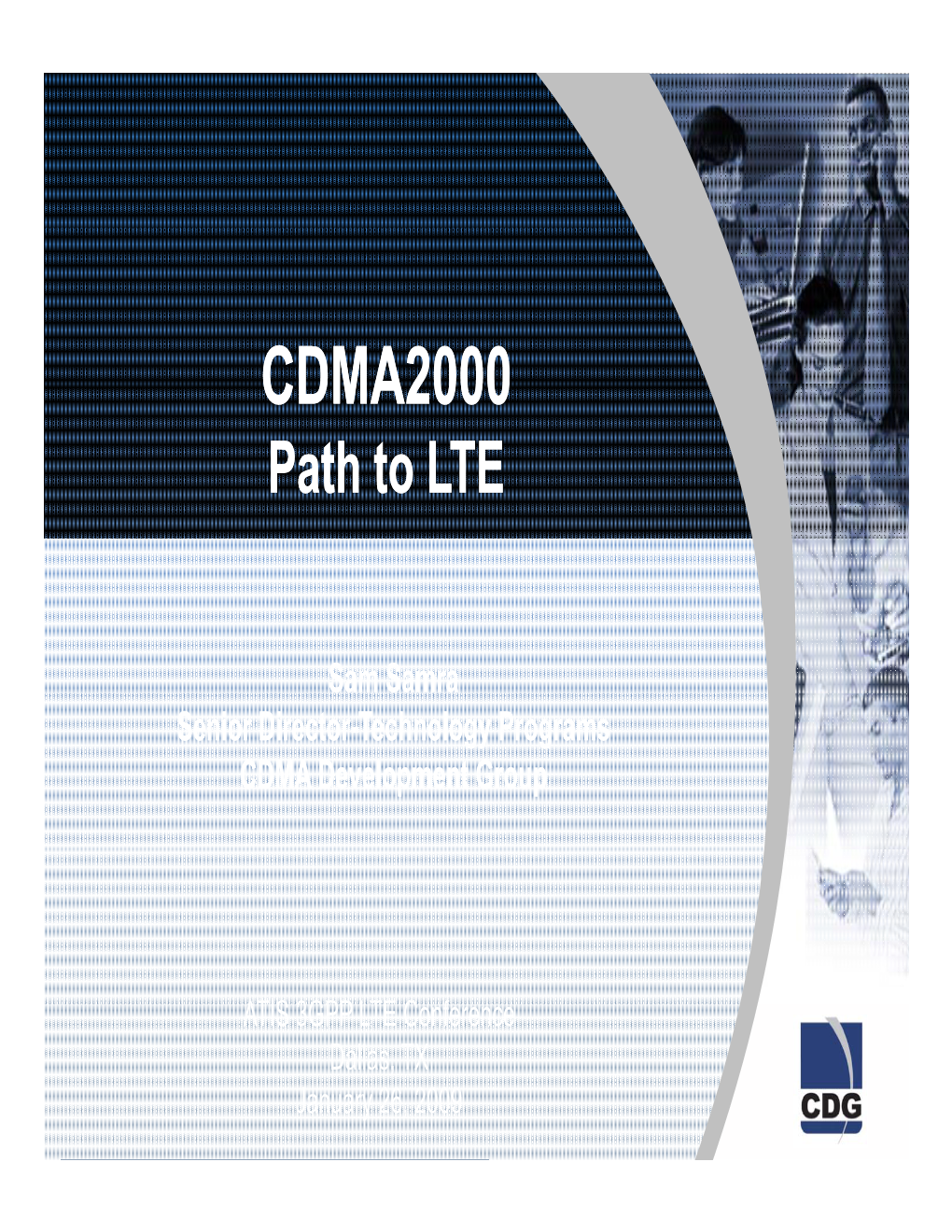 CDMA2000 Path to LTE