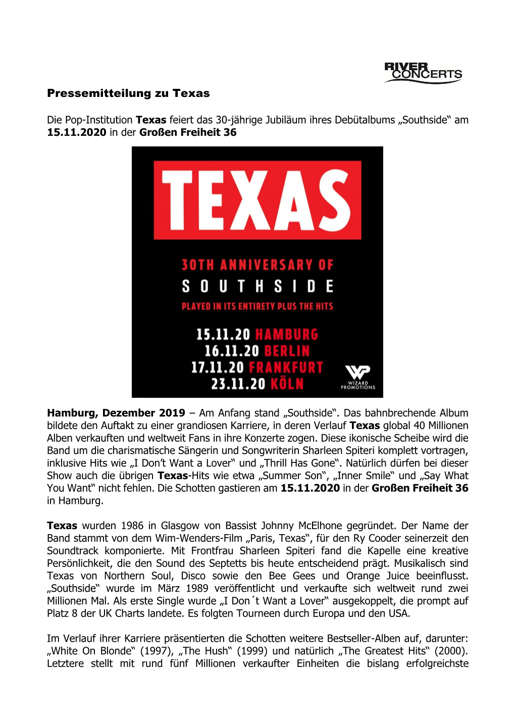 Pressemitteilung Zu Texas