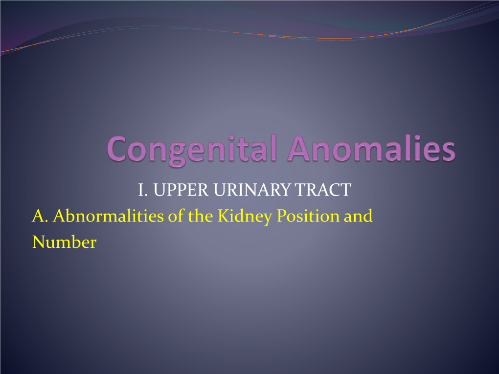 Congenital Anomalies 899 Which Tend to Decrease in Caliber After Excision of the Aperistaltic Distal Segment