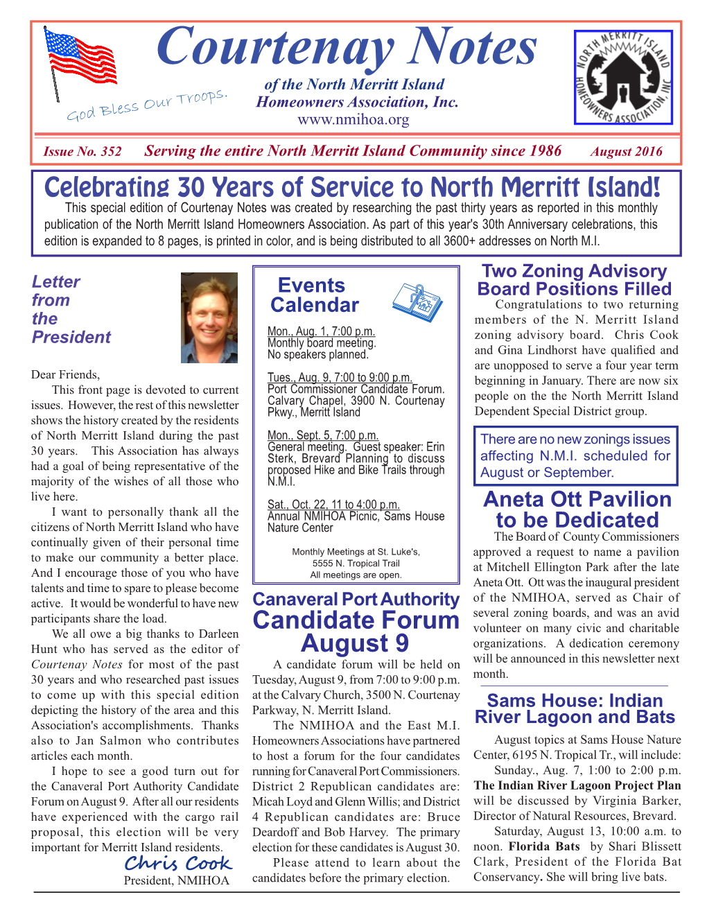 Courtenay Notes of the North Merritt Island Homeowners Association, Inc